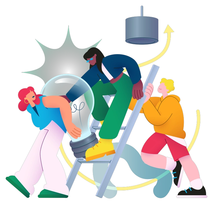 Colors style illustration