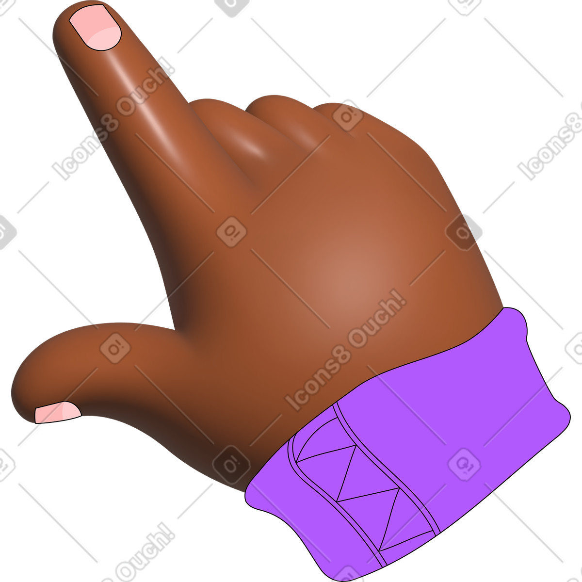 Ilustração de Mão em no estilo Pop para baixar em PNG, SVG