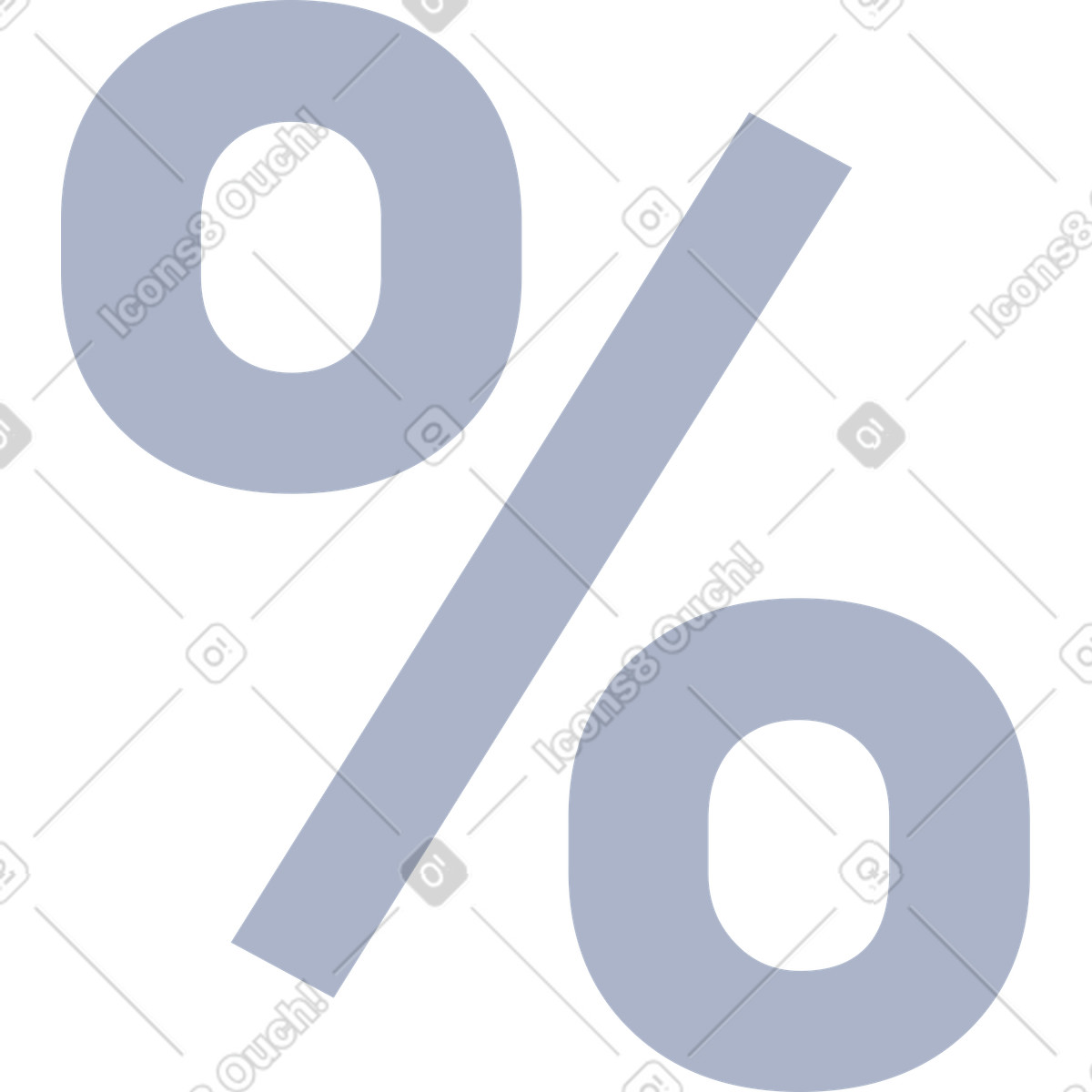 Percentage sign symbol for financial discount offers illustration in System style download in PNG, SVG