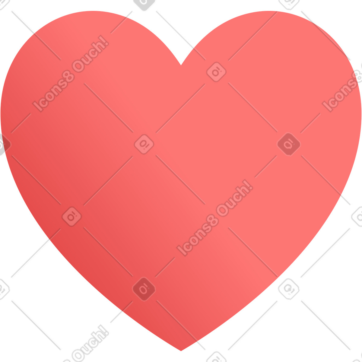 Illustration Cœur dans le style Silky à télécharger aux formats PNG, SVG
