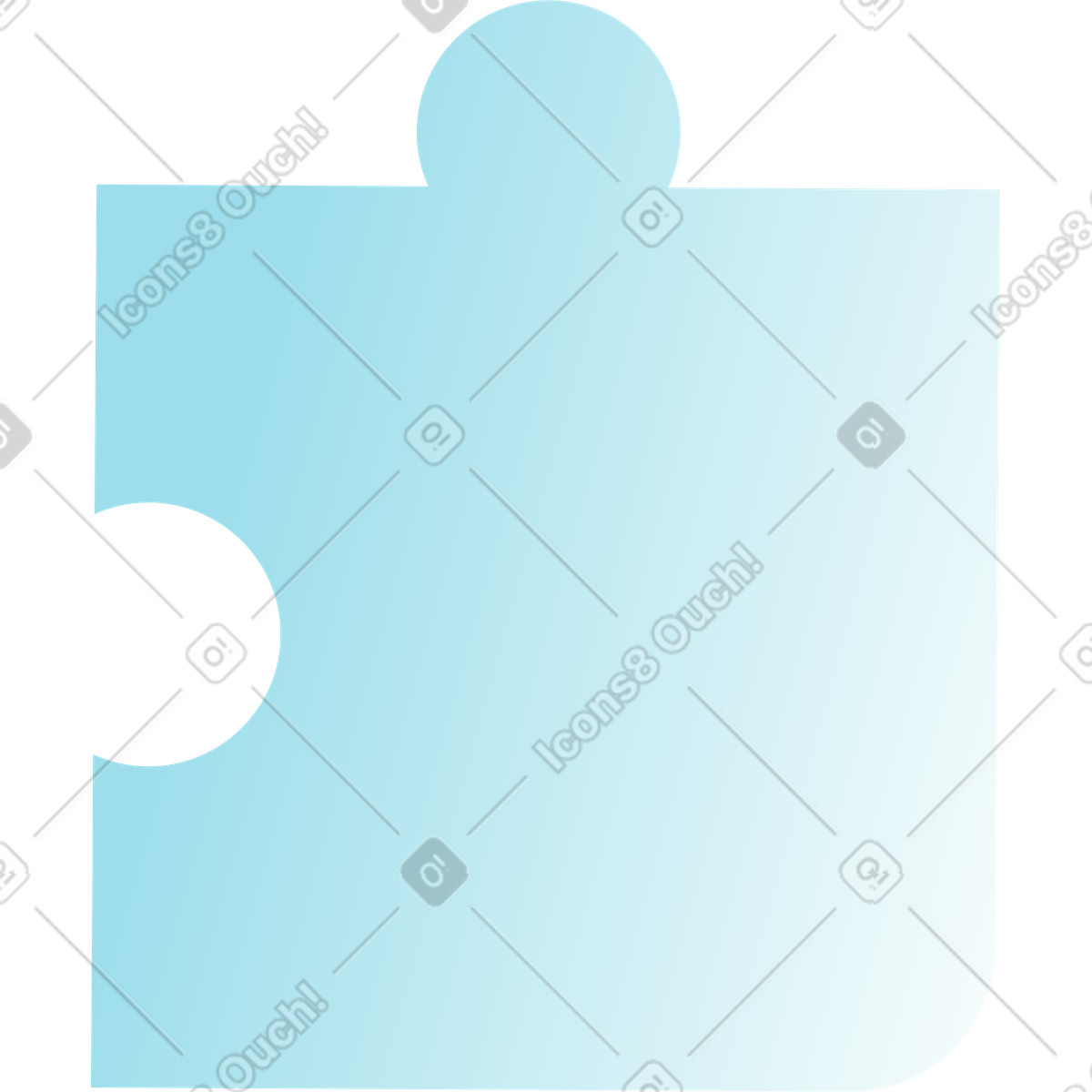 Ilustración Pieza de puzzle en estilo Daily a descargar en PNG y SVG