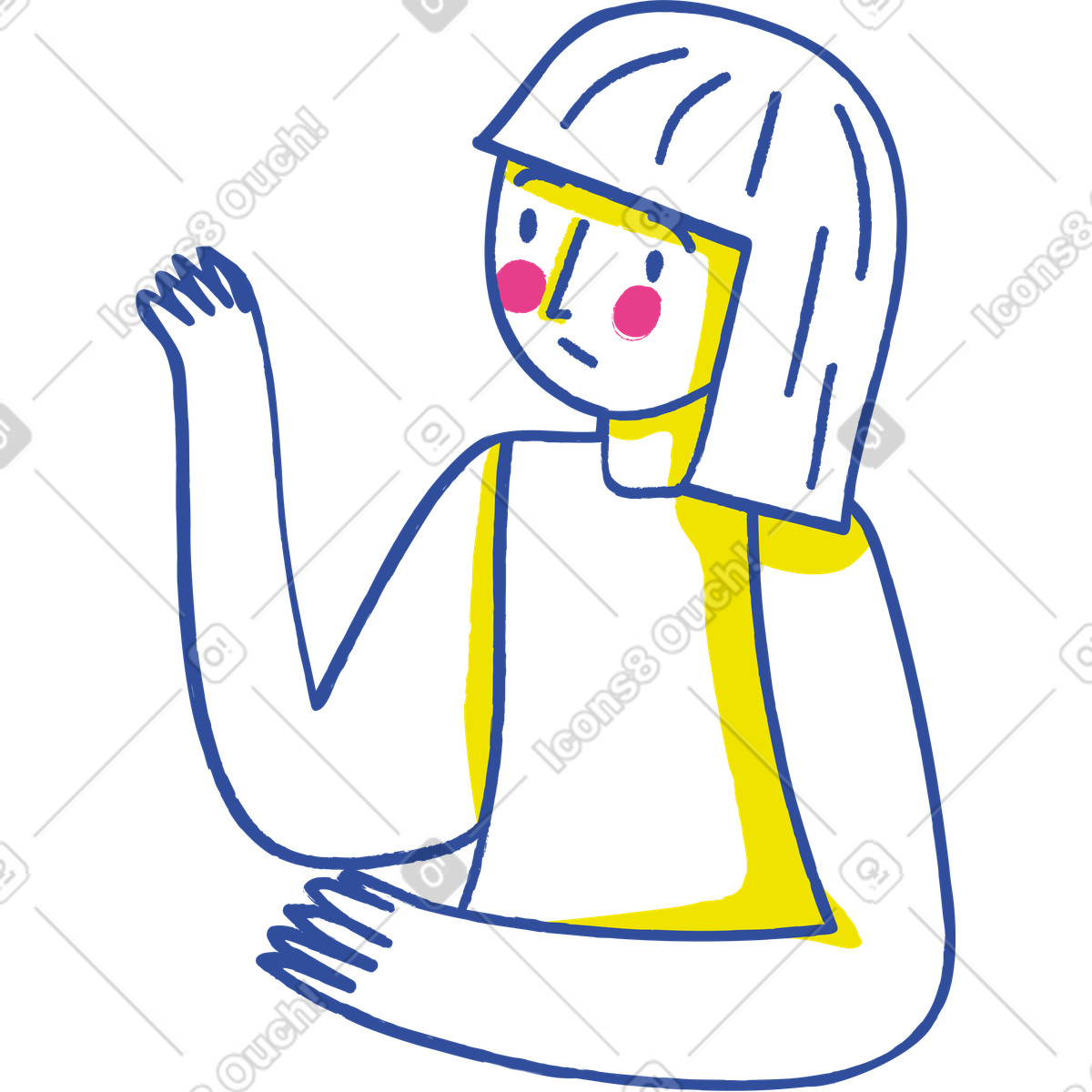 Lime スタイルの Girl のイラストをPNG、SVG形式でダウンロード