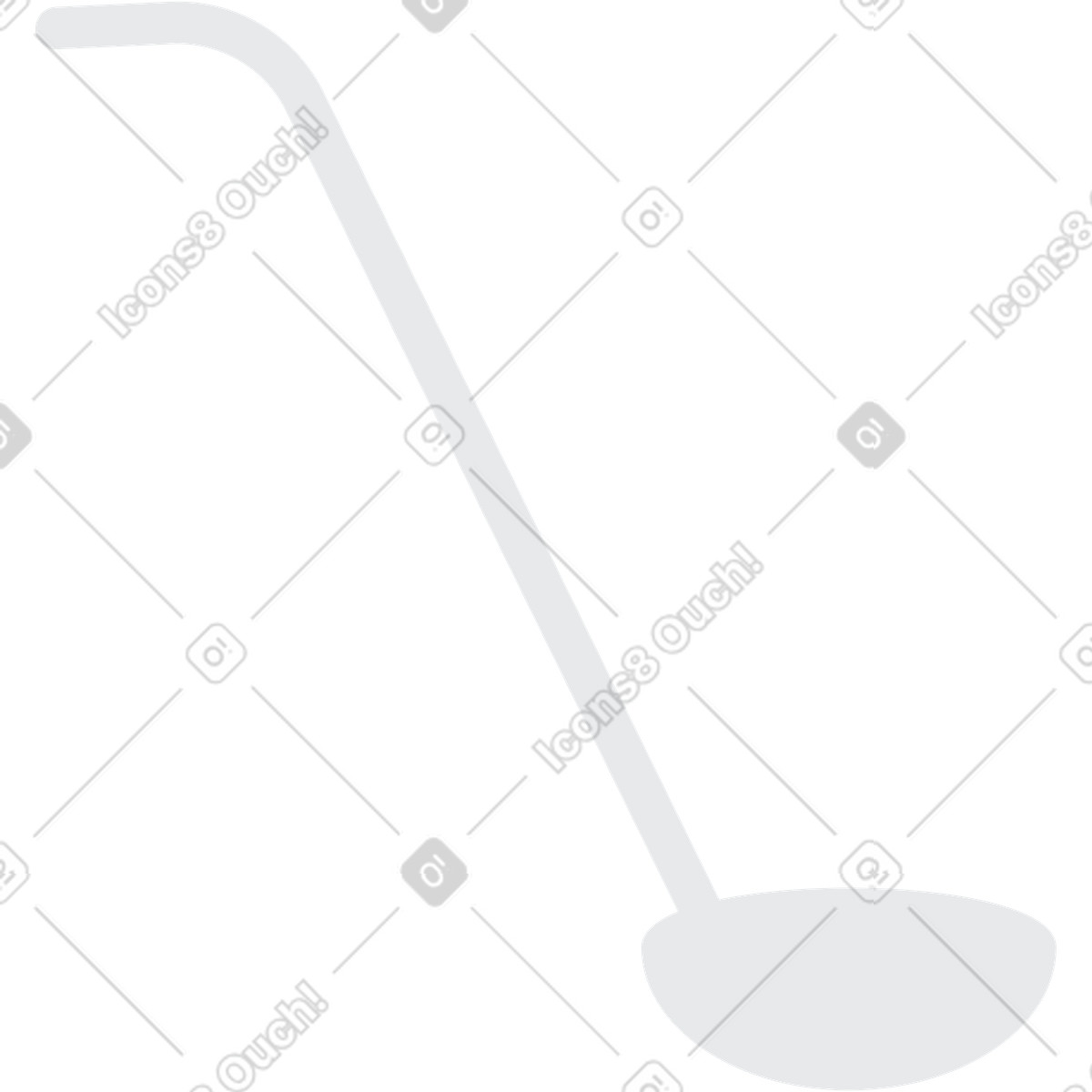 Spoon illustration in Urban style download in PNG, SVG