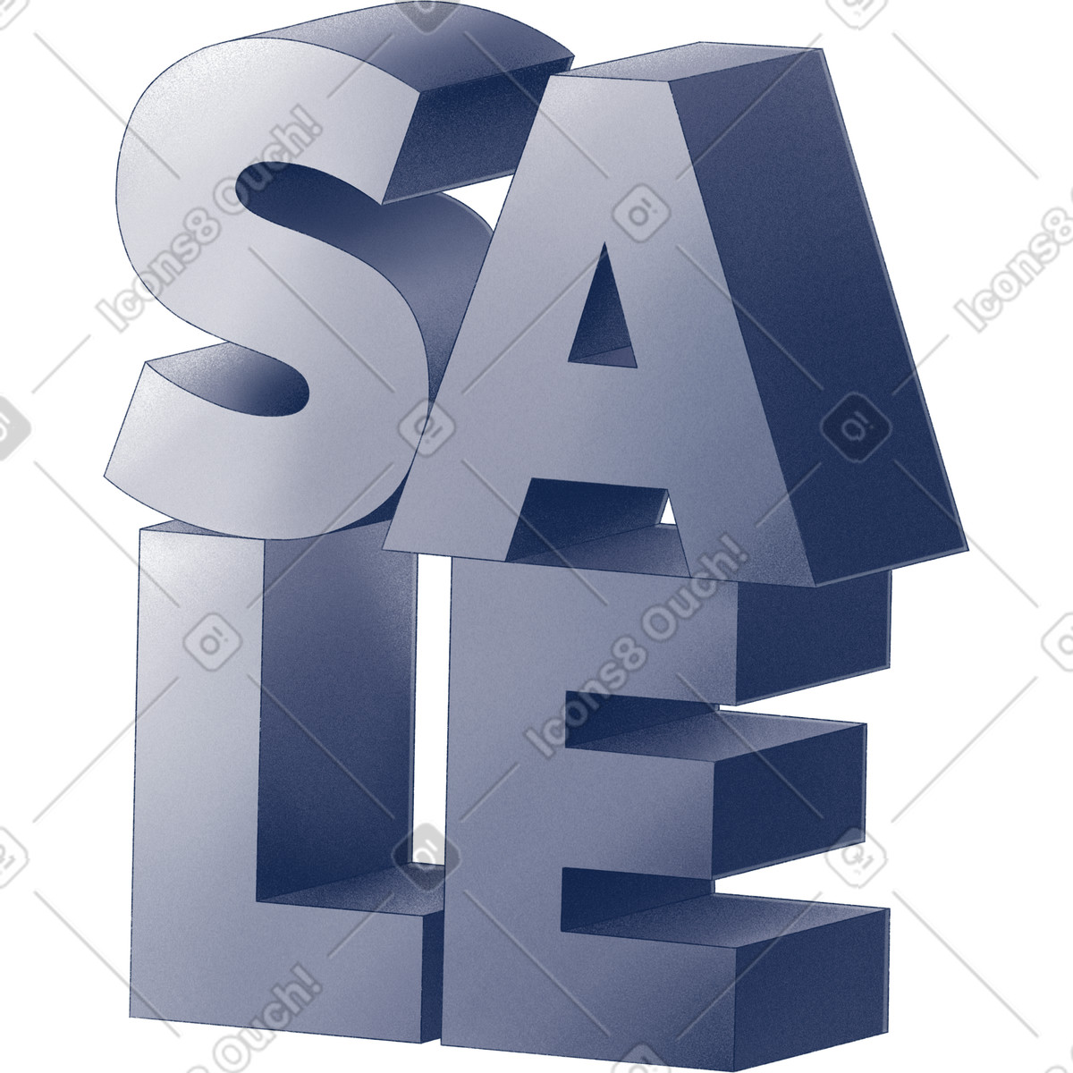 Letters sale-Illustration im Haze-Stil als Download in PNG, SVG