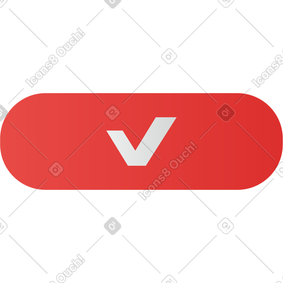 Accept button illustration in Clip style download in PNG, SVG