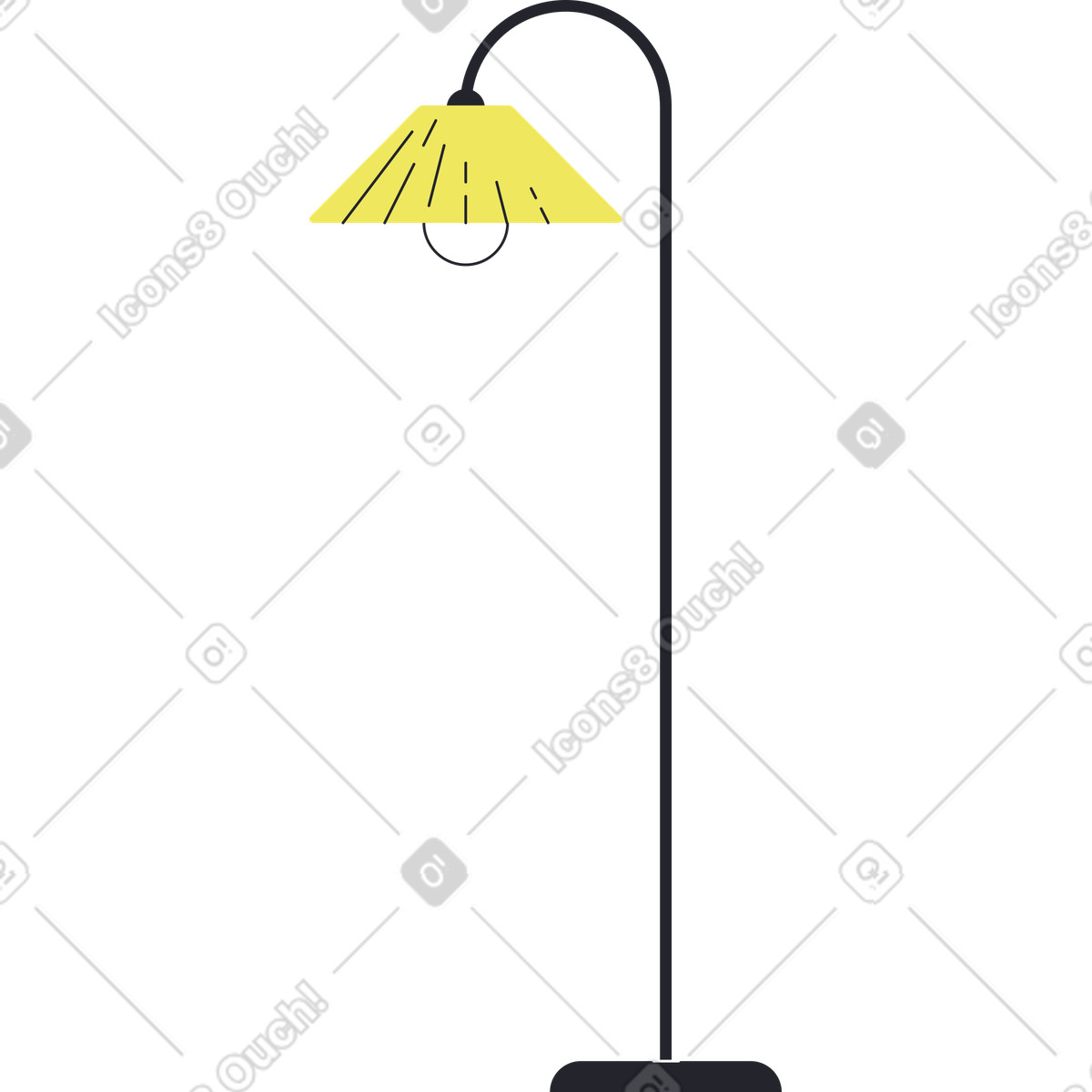 下载 Boba 风格的 落地灯 插画，支持 PNG、SVG 格式