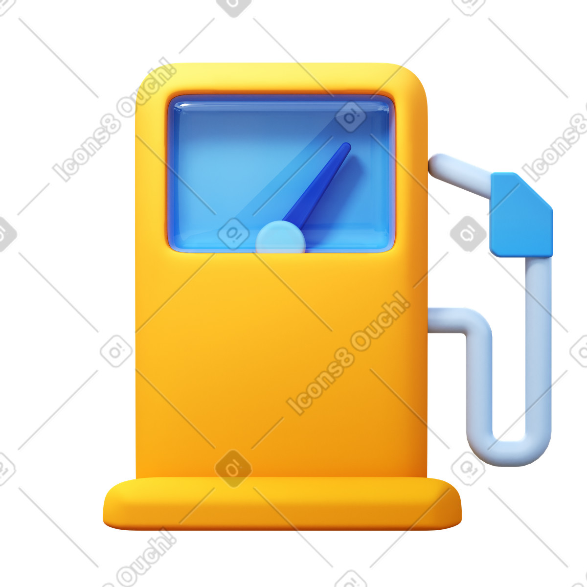 3D Fluency スタイルの Gas station のイラストをPNG、SVG形式でダウンロード