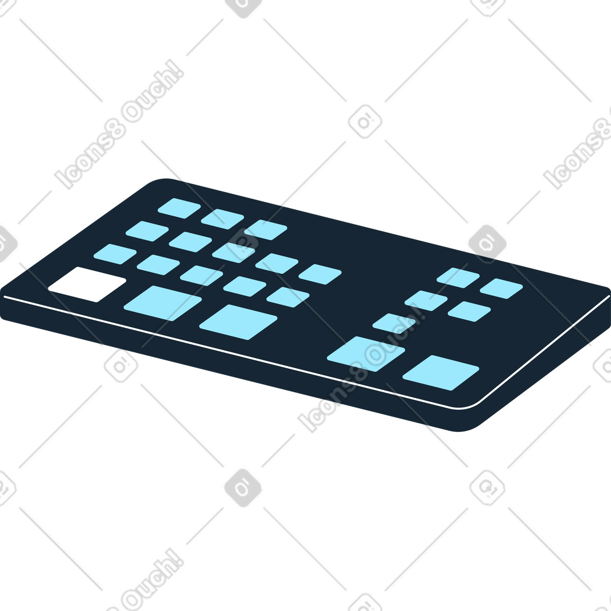 Ilustración Mezclador de audio en estilo Indigo a descargar en PNG y SVG