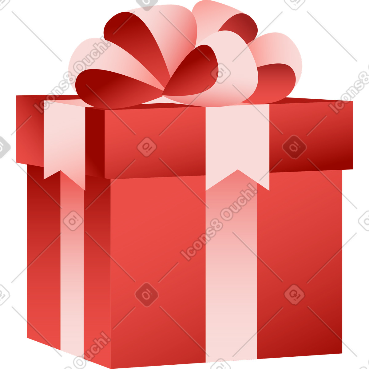 Ilustración Caja de regalo en estilo Levels a descargar en PNG y SVG