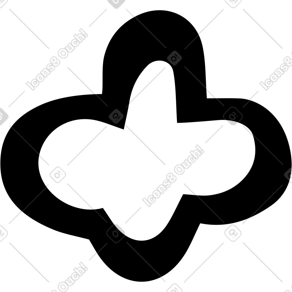 Piece of popcorn illustration in Journal style download in PNG, SVG