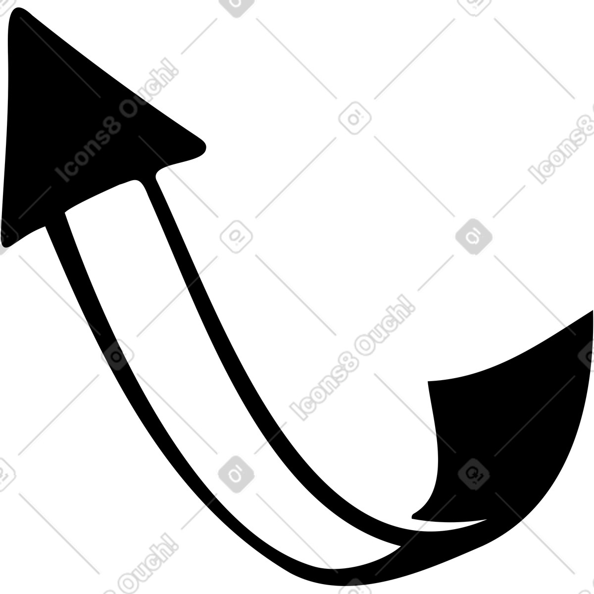 Ilustração de Seta circular em no estilo Line para baixar em PNG, SVG