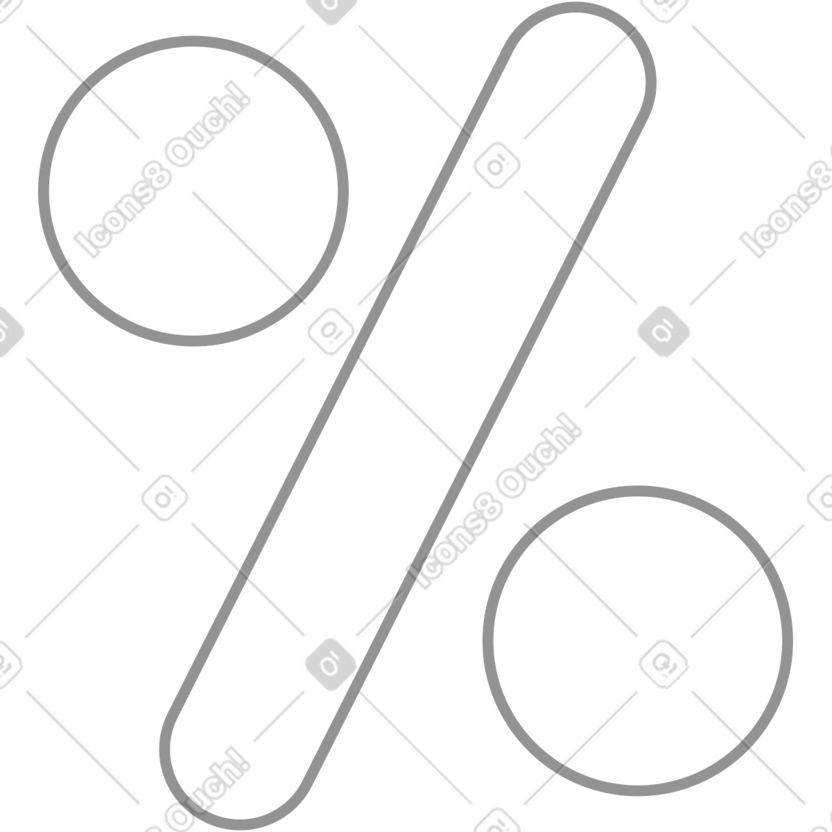 Icona lineare percentuale illustrazione in stile Concept scarica in PNG, SVG