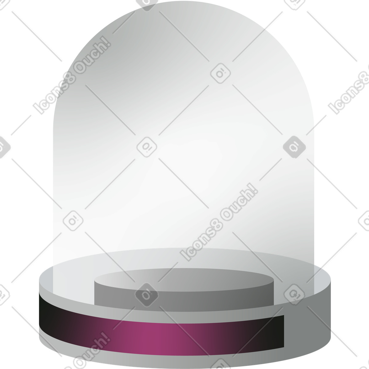 Cupola di vetro illustrazione in stile Jumble scarica in PNG, SVG