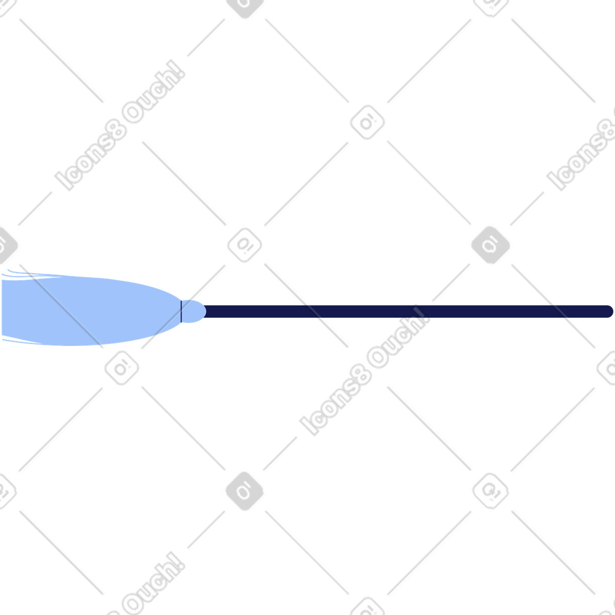 Besen-Illustration im Clip-Stil als Download in PNG, SVG