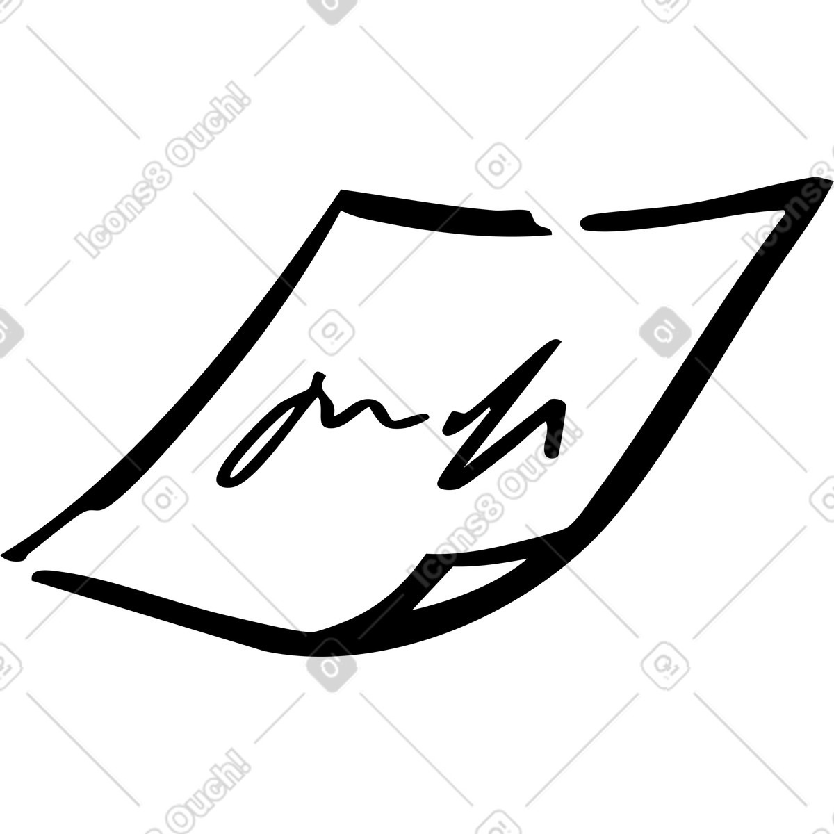 Paper note illustration in Line style download in PNG, SVG
