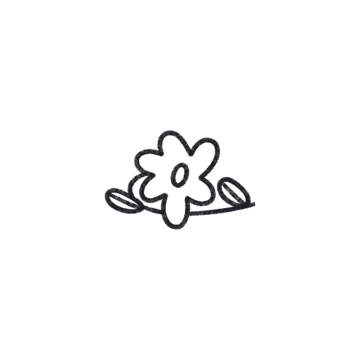 Bonbon Line 스타일의 Small flower 일러스트레이션 PNG, SVG 다운로드