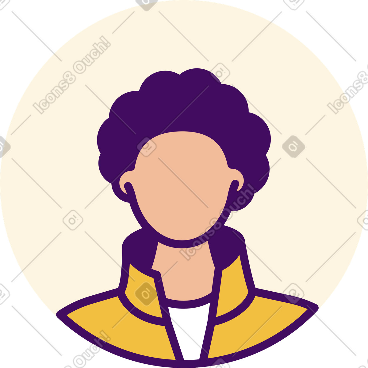 User icon illustration in Simplistic style download in PNG, SVG