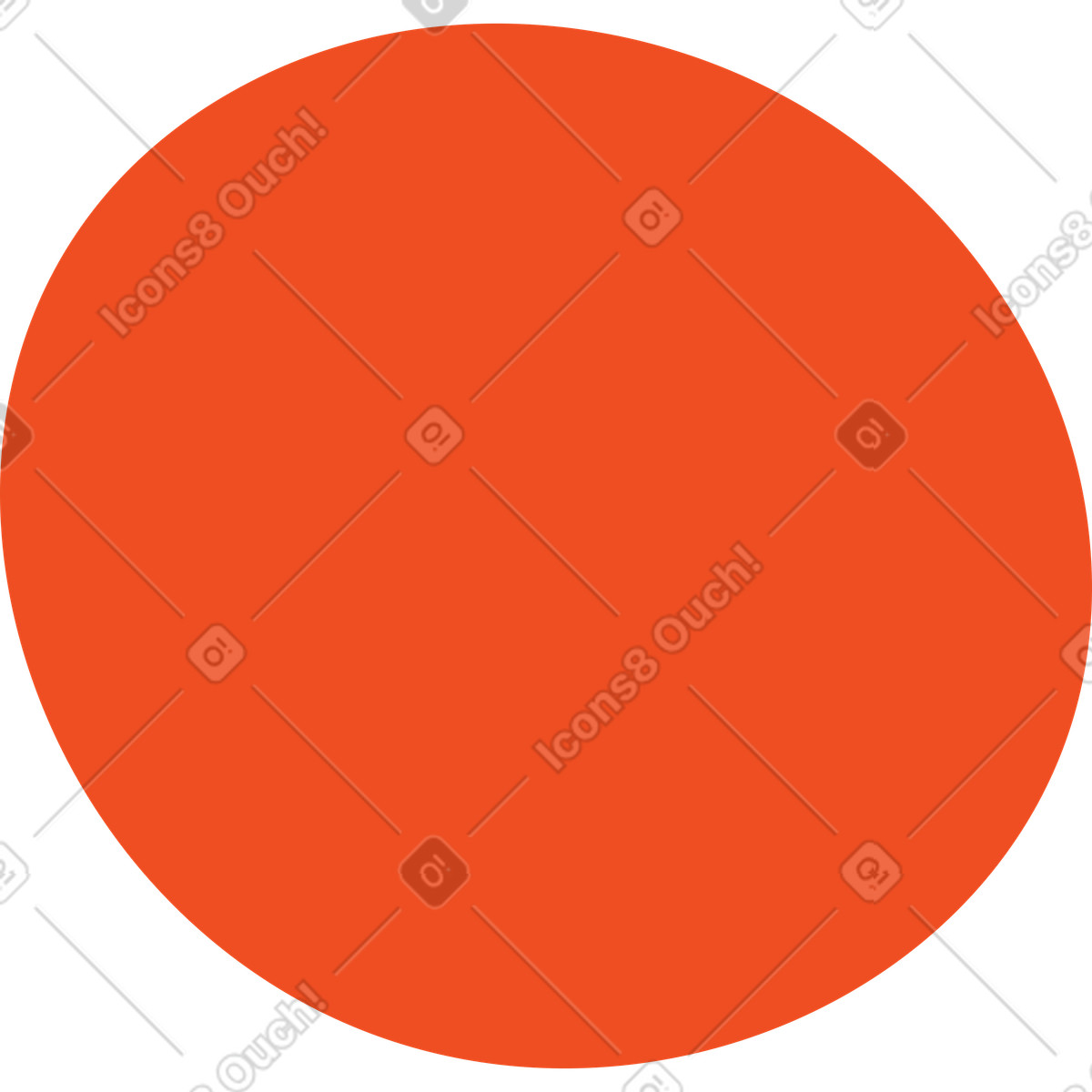 Orange illustration in Flame style download in PNG, SVG