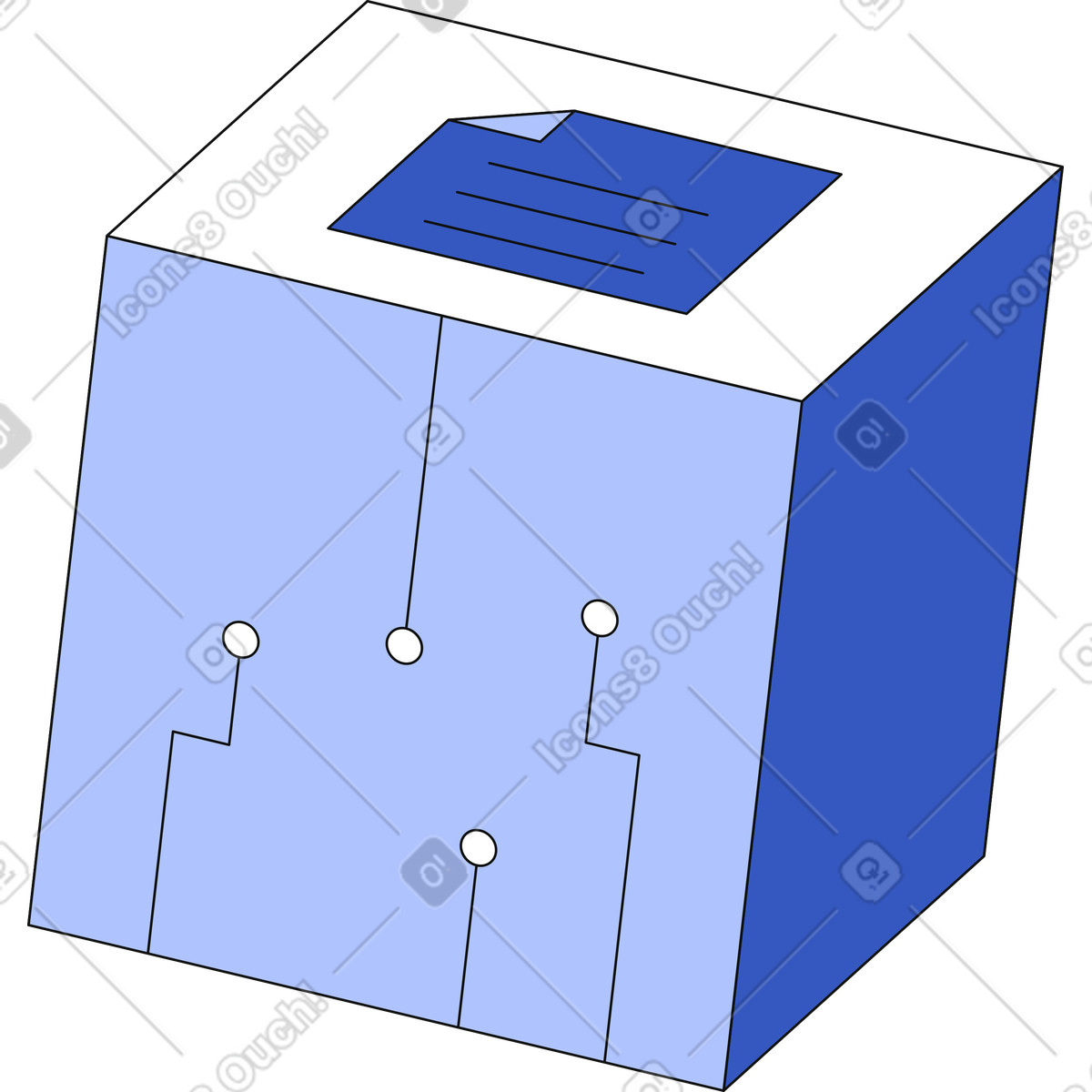 Block with document illustration in PNG, SVG