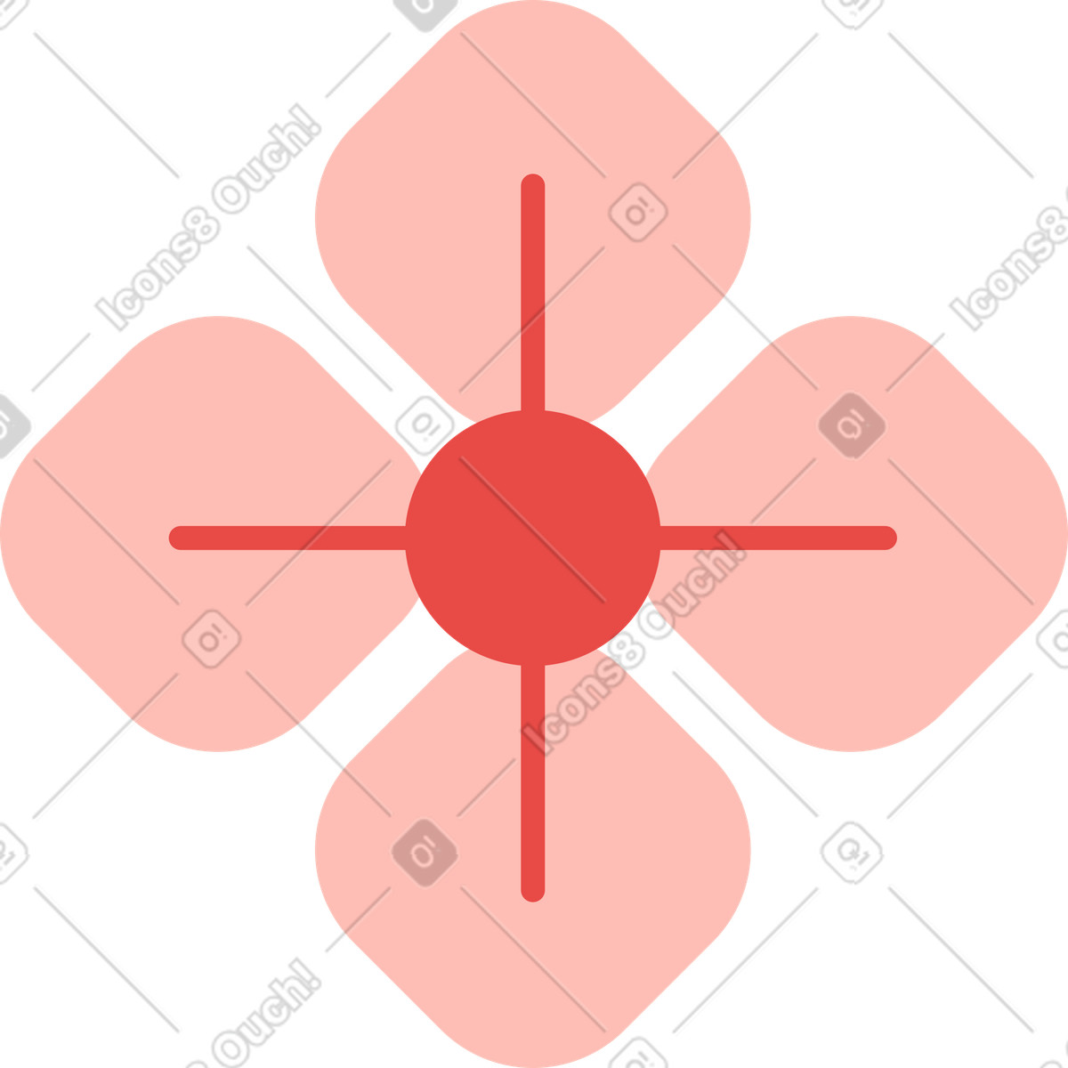 Ilustración Flor de ciruelo en estilo Clip a descargar en PNG y SVG