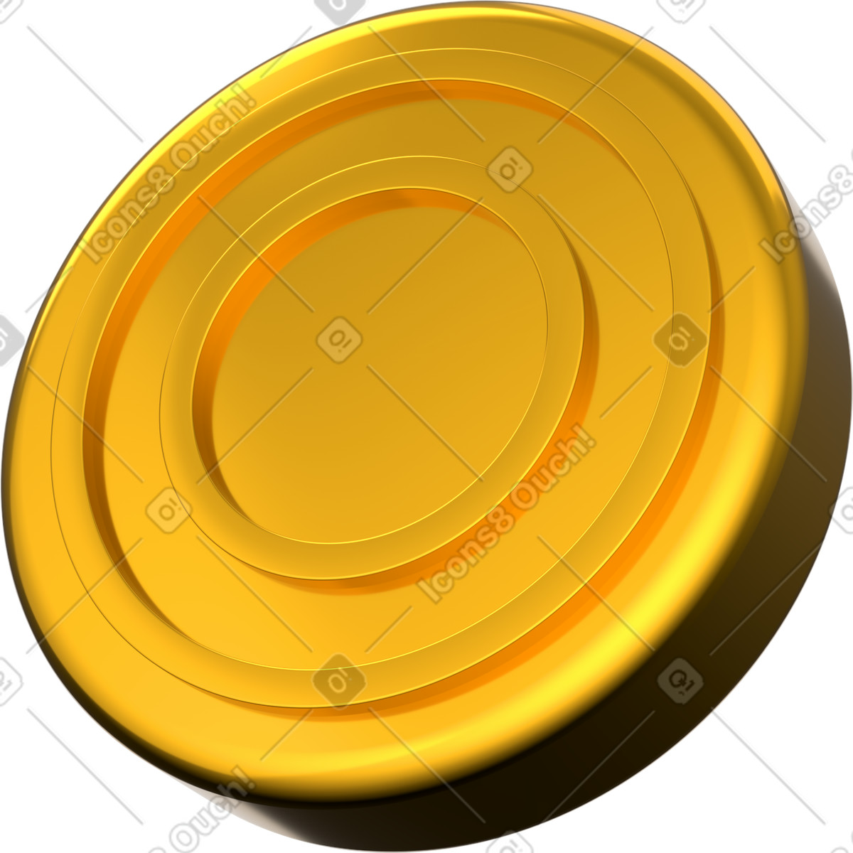 Ilustração de Digital payment token, financial transaction coin em no estilo 3D Grid para baixar em PNG, SVG