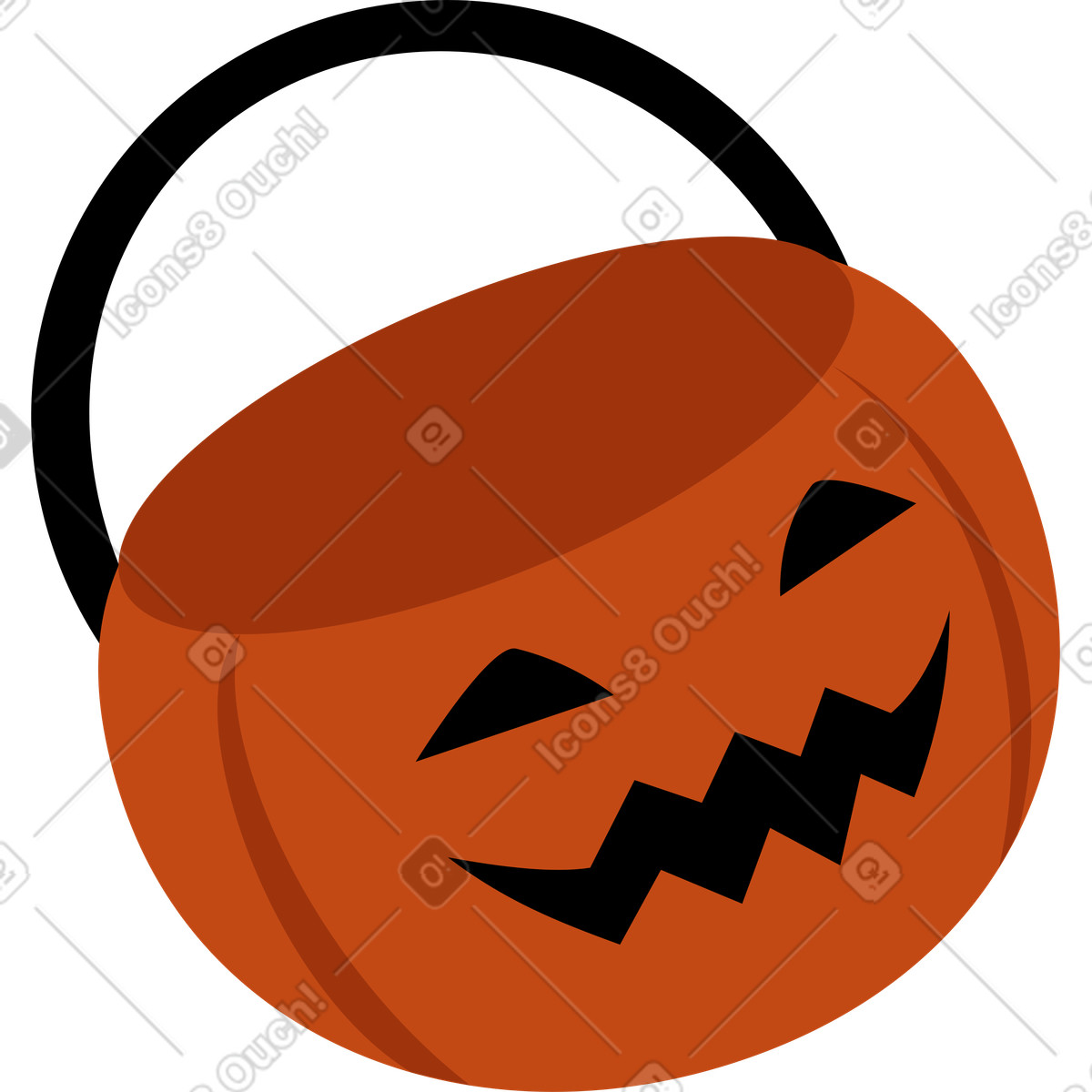 Illustration Panier de citrouille dans le style Vivid à télécharger aux formats PNG, SVG