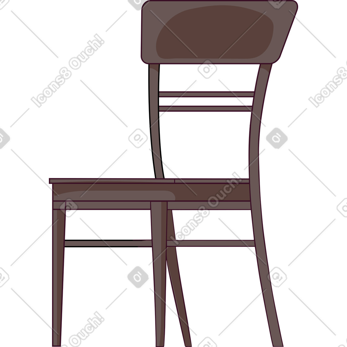 下载 Eastwood 风格的 椅子 插画，支持 PNG、SVG 格式