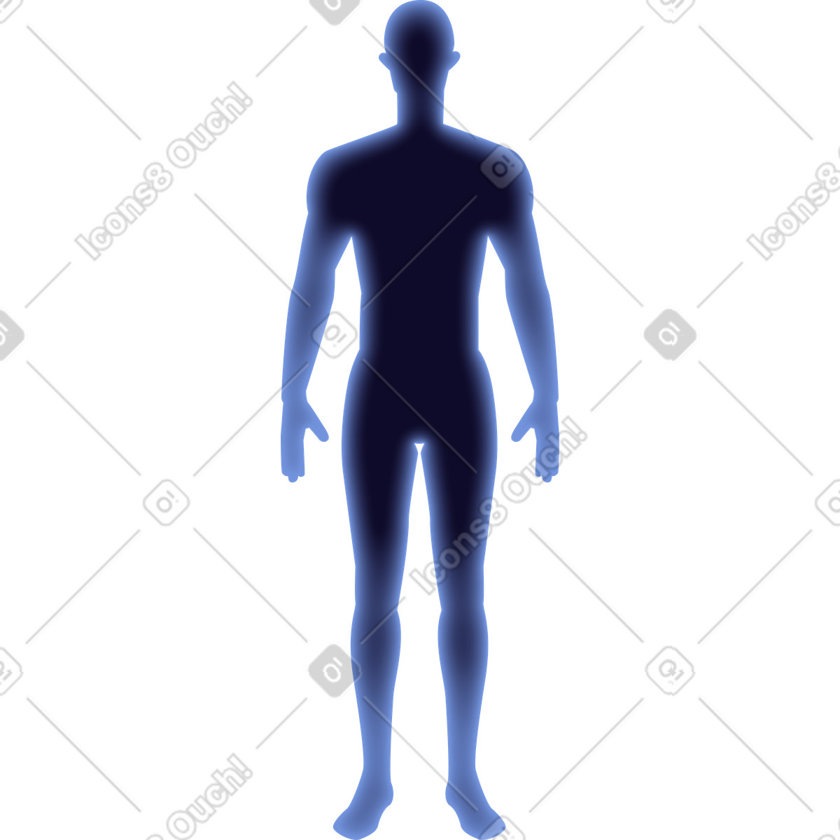 Ilustração de Figura masculina em no estilo Dimension para baixar em PNG, SVG