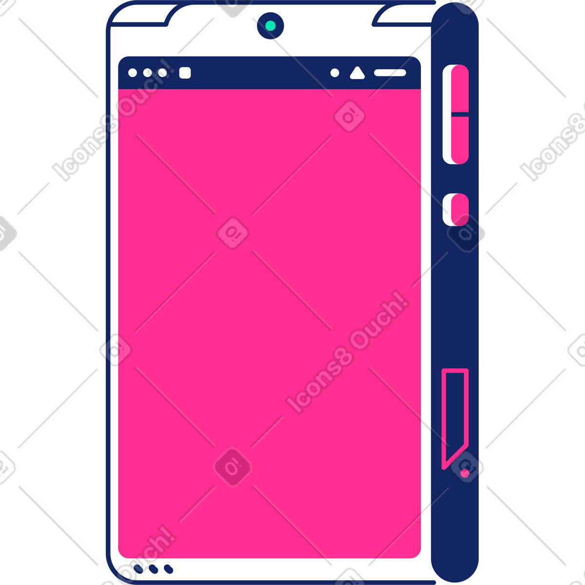 下载 Cyborg 风格的 手机 插画，支持 PNG、SVG 格式