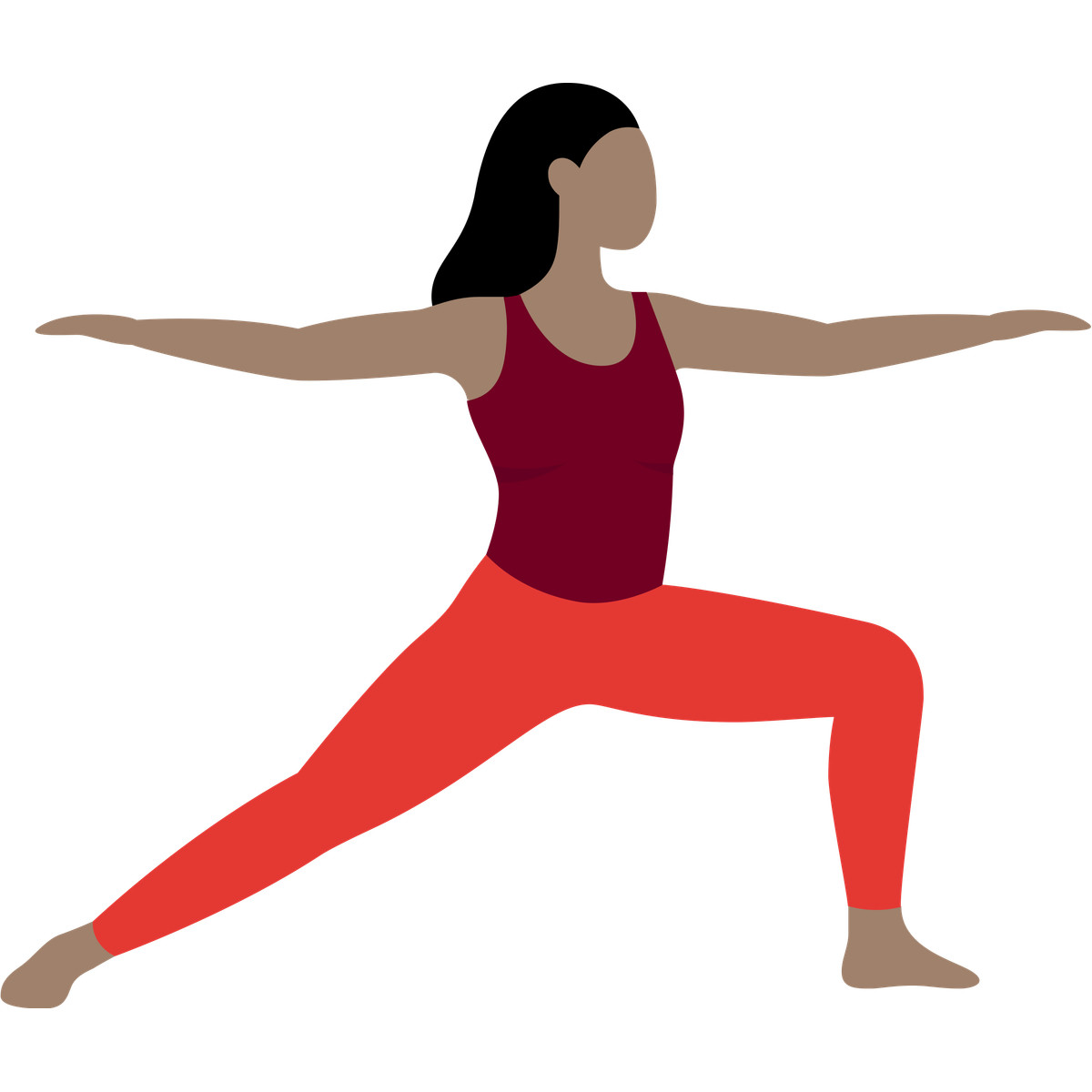 Fogg 스타일의 Woman doing yoga practice 일러스트레이션 PNG, SVG 다운로드