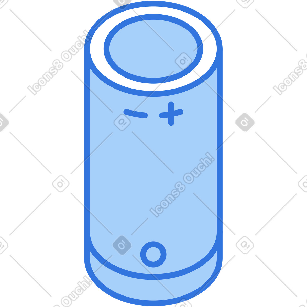 Smart speaker illustration in Sky style download in PNG, SVG