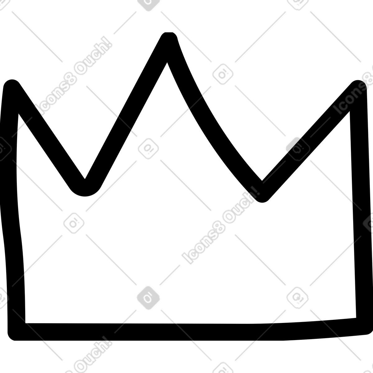 Ilustração de Coroa em no estilo Twirl para baixar em PNG, SVG