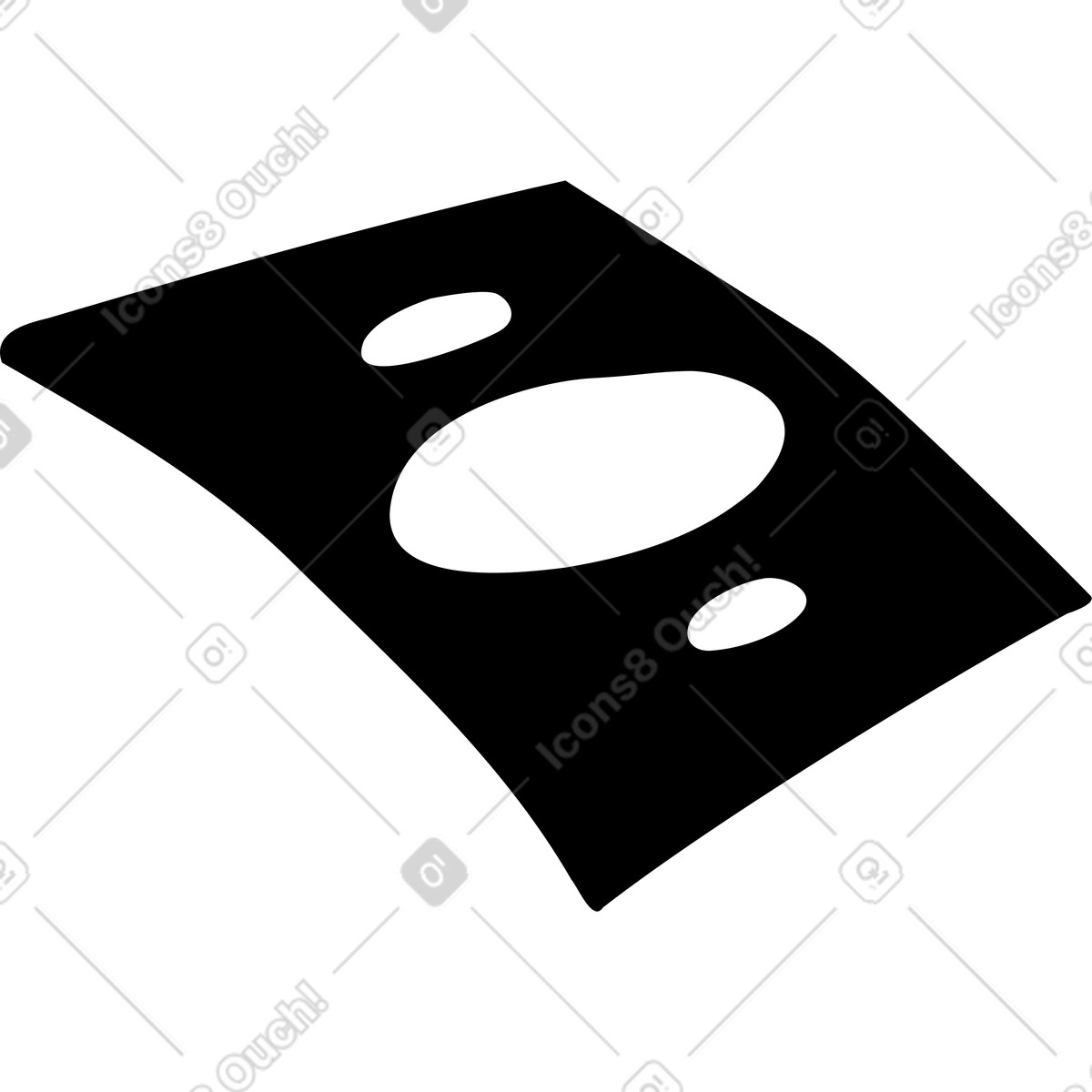 Paper banknote illustration in Line style download in PNG, SVG