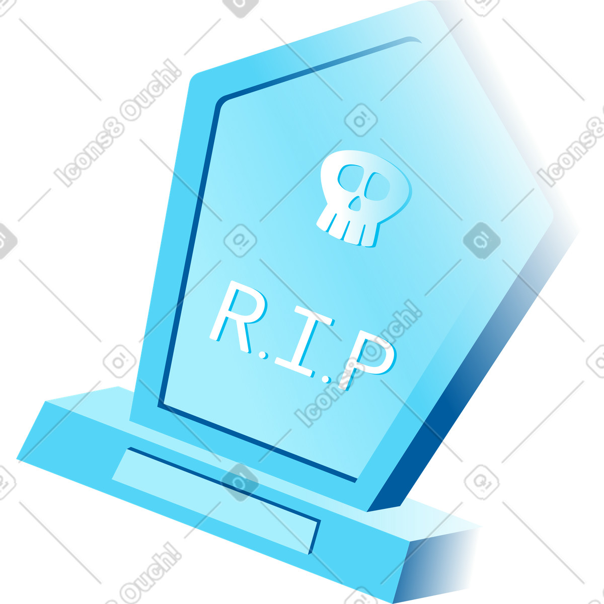 Illustration La tombe dans le style Icy à télécharger aux formats PNG, SVG