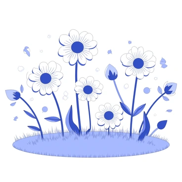 An enchanted field is filled with blooming Higgs bosons resembling magical flowers. Each Higgs boson has a unique petal shape, with intricate patterns radiating from its center. The flowers are arranged in clusters, with some standing tall while others appear to be gently swaying. Surrounding the flowers, there are delicate tendrils and leaves that add to the ethereal atmosphere. A gentle breeze is causing some of the petals to flutter, creating a dynamic scene. The ground is covered in soft, lush grass, accentuating the beauty of this extraordinary display.
