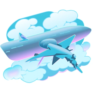 A futuristic jet with sleek metallic surfaces and sharp angles is positioned near a large tanker plane in mid-air. The jet has vibrant blue markings along its wings and tail, while the tanker plane features a streamlined design with prominent fuel lines extending towards the jet. The background is filled with fluffy white clouds, illuminated by the sunlight, and a blue sky. The connection between the two aircraft is visible, showcasing the fuel transfer process as glowing streams of energy flow from the tanker to the jet.