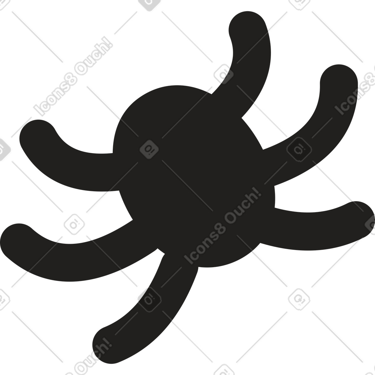 Ragno illustrazione in stile Little scarica in PNG, SVG