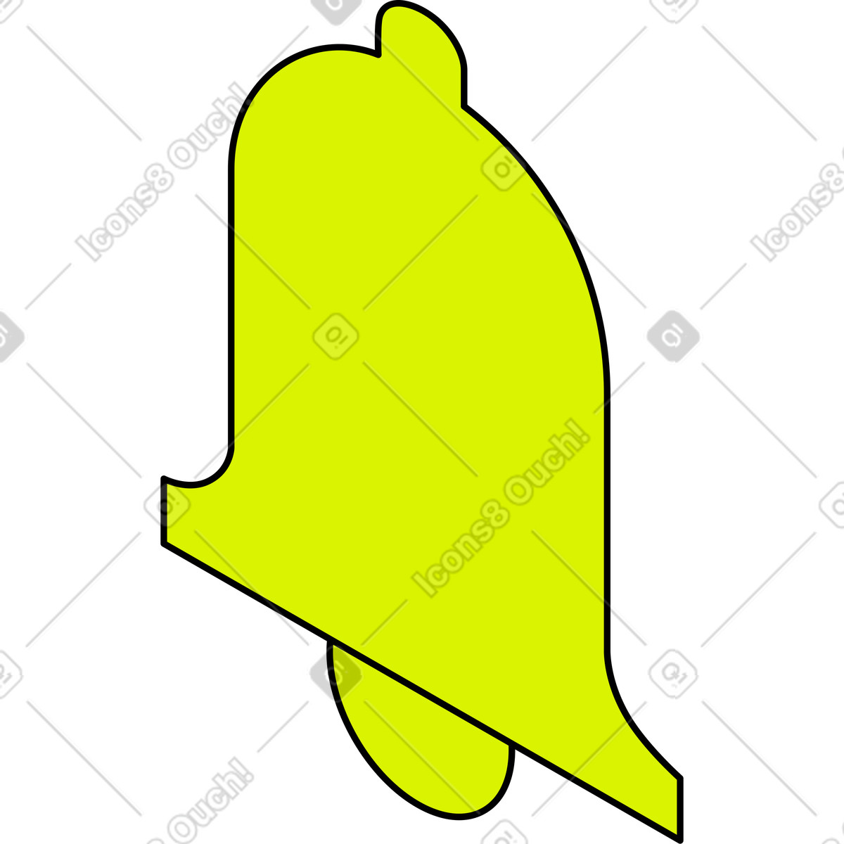 Isometric スタイルの ベル のイラストをPNG、SVG形式でダウンロード