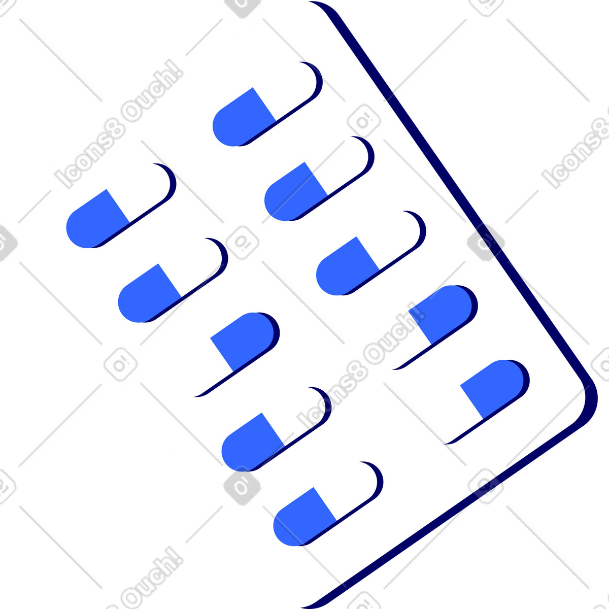 下载 Lounge 风格的 有药丸的水泡 插画，支持 PNG、SVG 格式