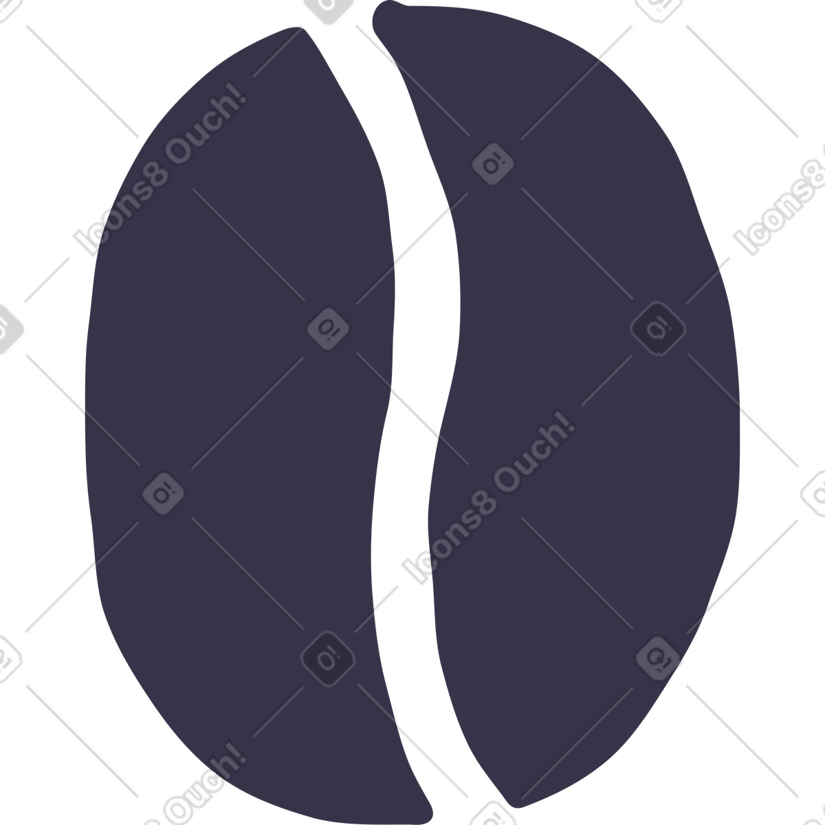 Coffee illustration in Stripy style download in PNG, SVG