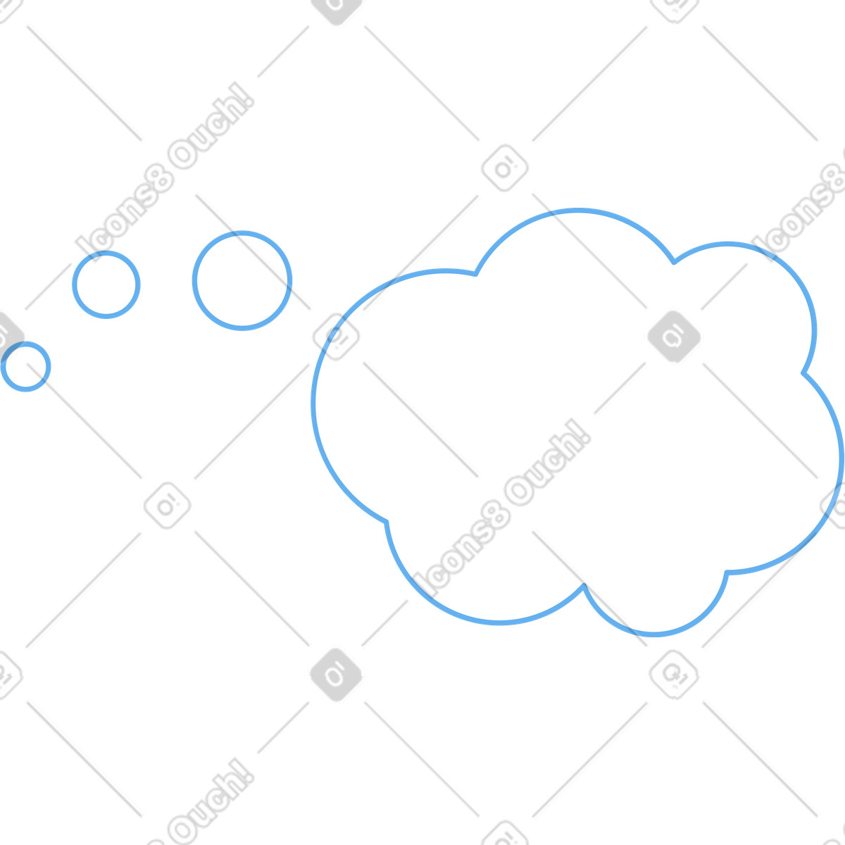 下载 Sammy 风格的 思想泡泡 插画，支持 PNG、SVG 格式