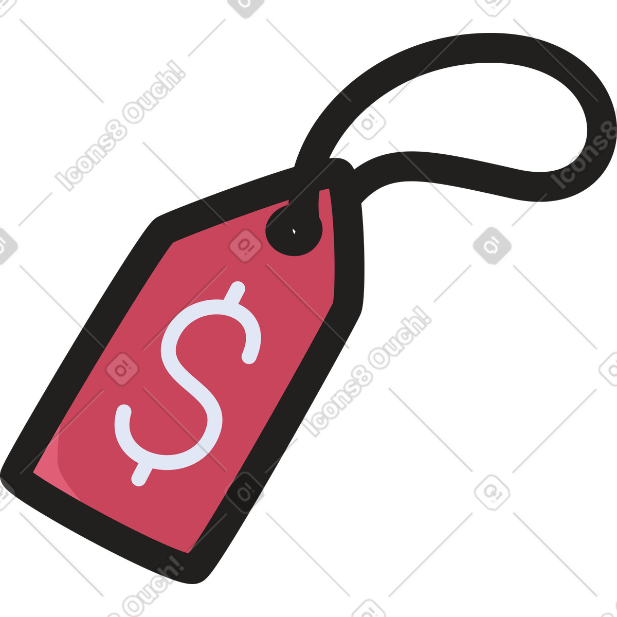 下载 Clipart 风格的 价格标签 插画，支持 PNG、SVG 格式