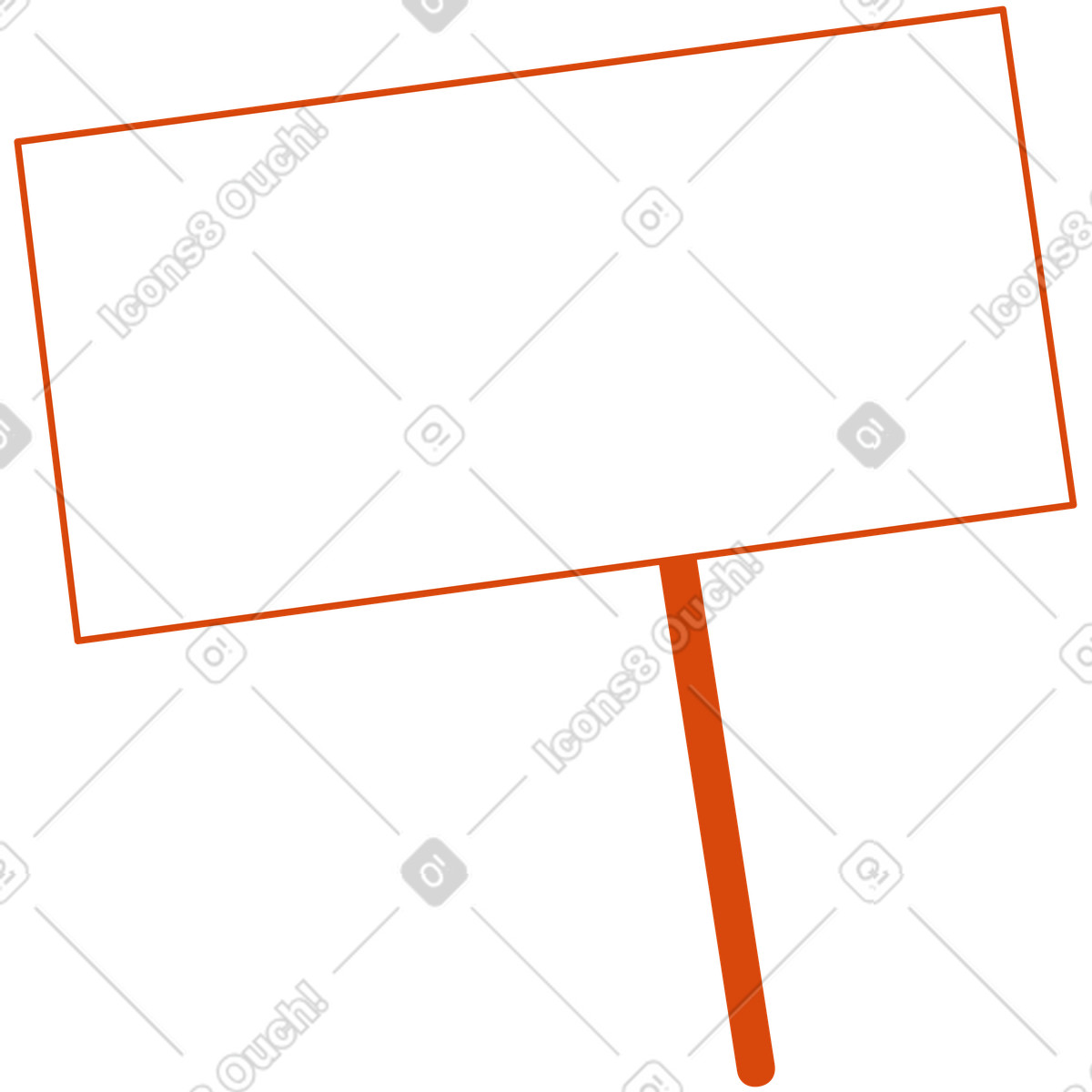 Orange 스타일의 빈 기호 일러스트레이션 PNG, SVG 다운로드