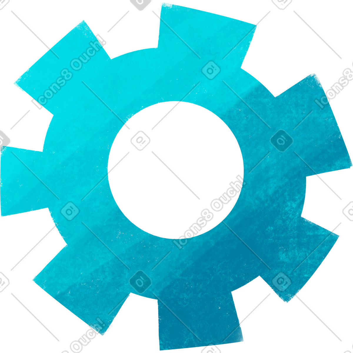 下载 Bonbon 风格的 Blue gear 插画，支持 PNG、SVG 格式