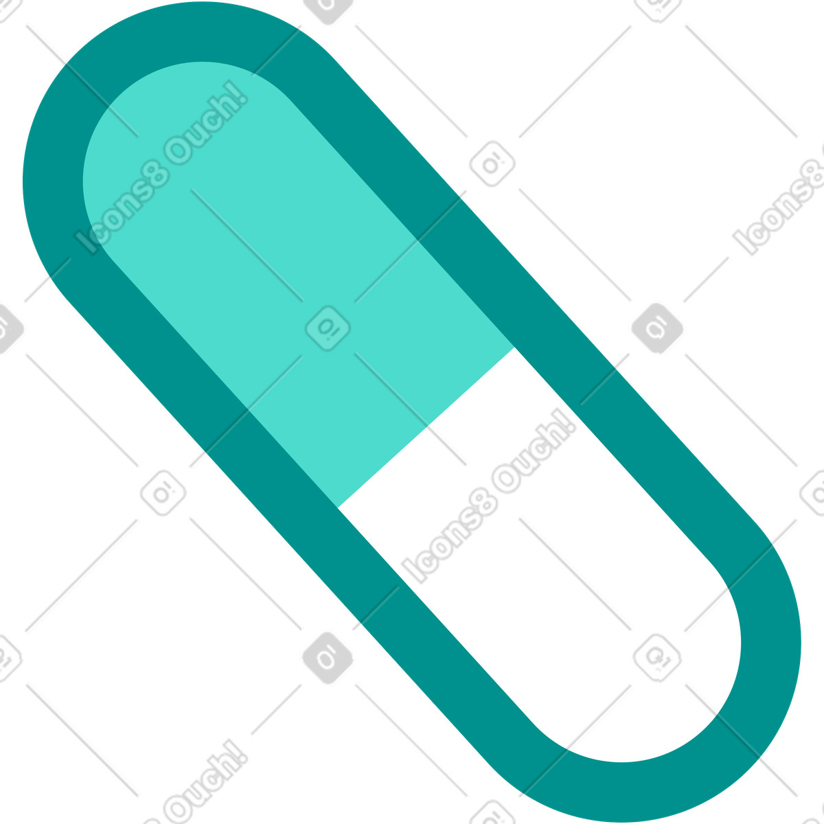 Ilustración Cápsula en estilo Natty a descargar en PNG y SVG