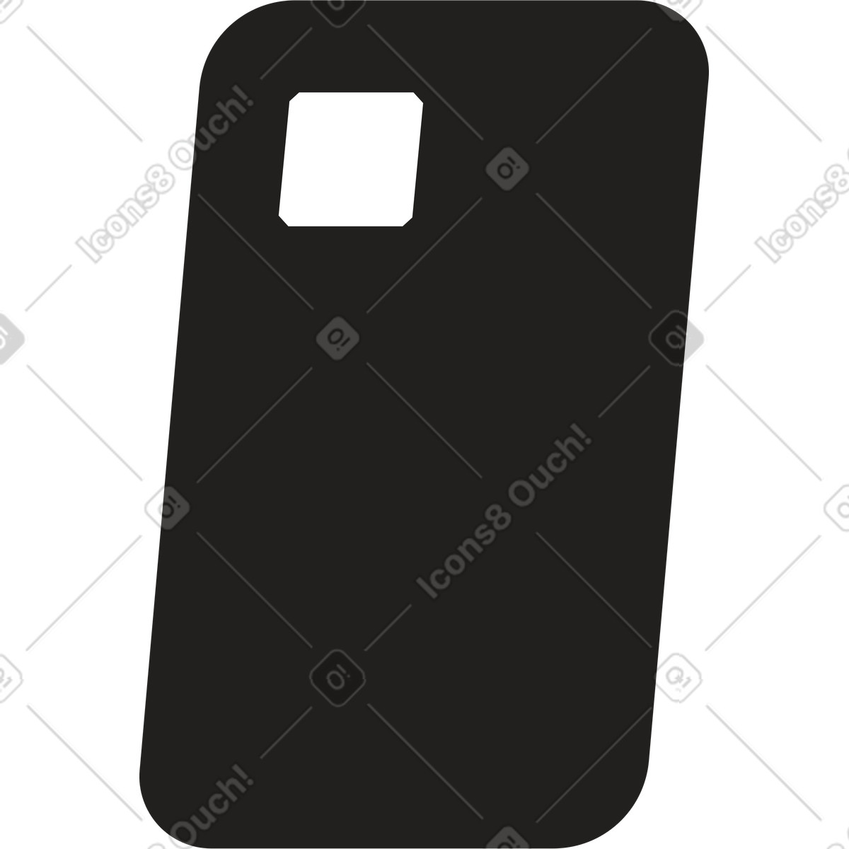 Telefono illustrazione in stile Dazzle Line scarica in PNG, SVG