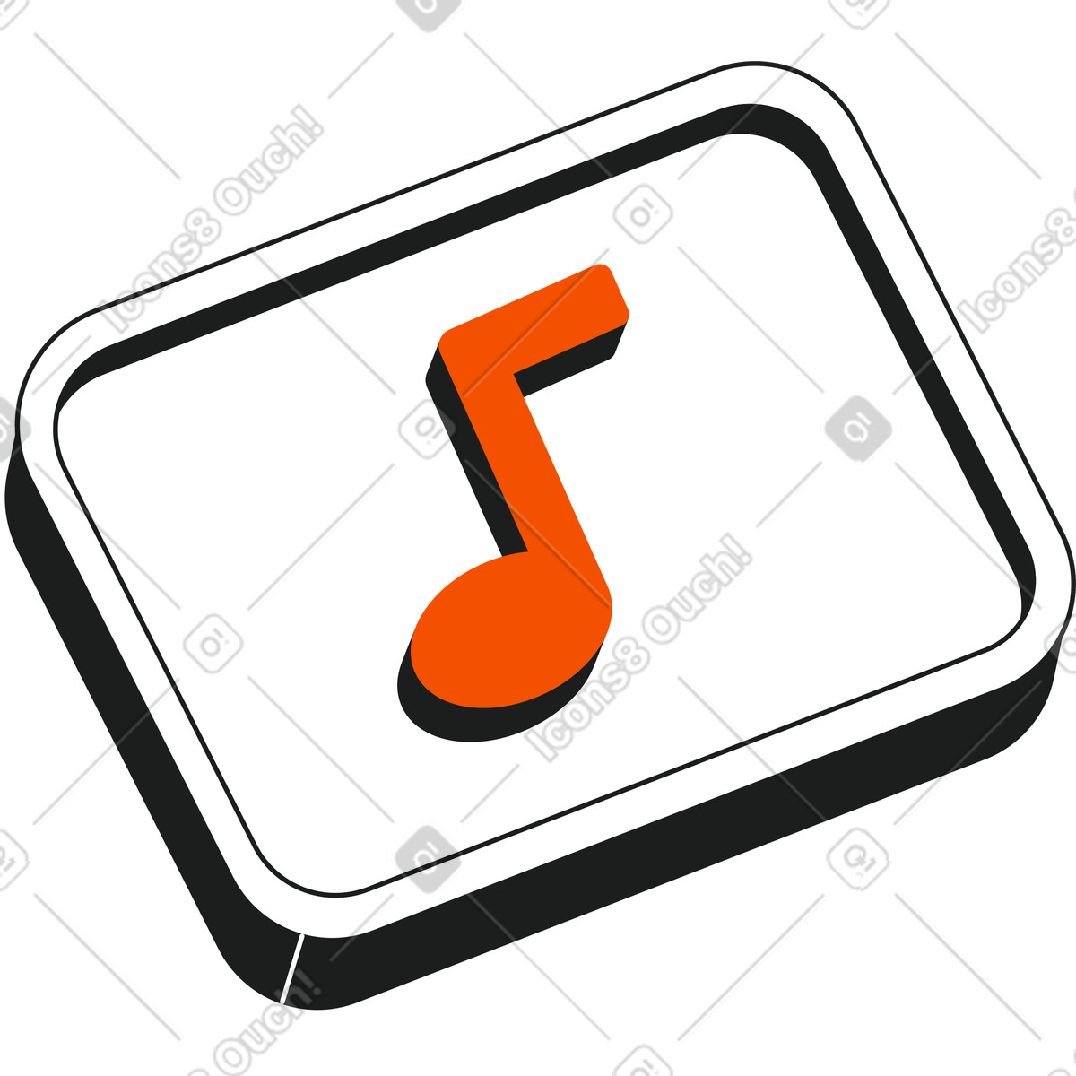 Ilustración Música en estilo Strict a descargar en PNG y SVG