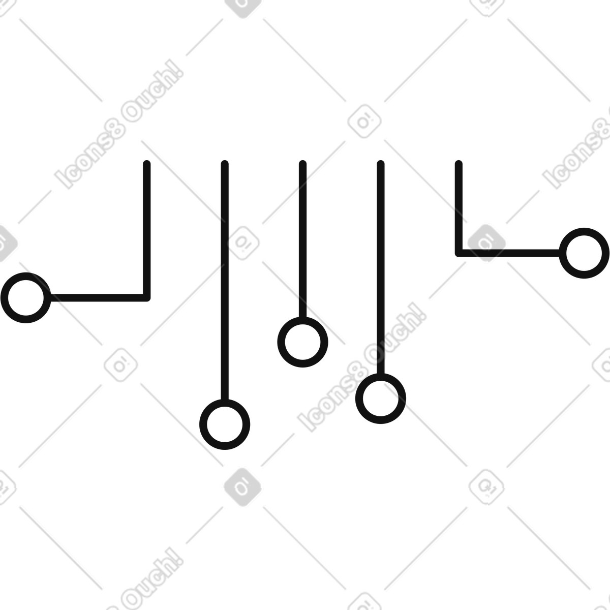 下载 Main 风格的 Circuit board connections technology background with minimal electronic line network pattern 插画，支持 PNG、SVG 格式
