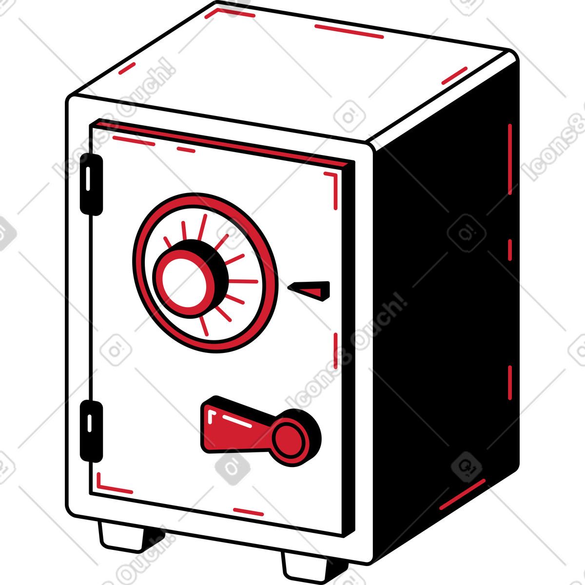 Safe illustration in PNG, SVG