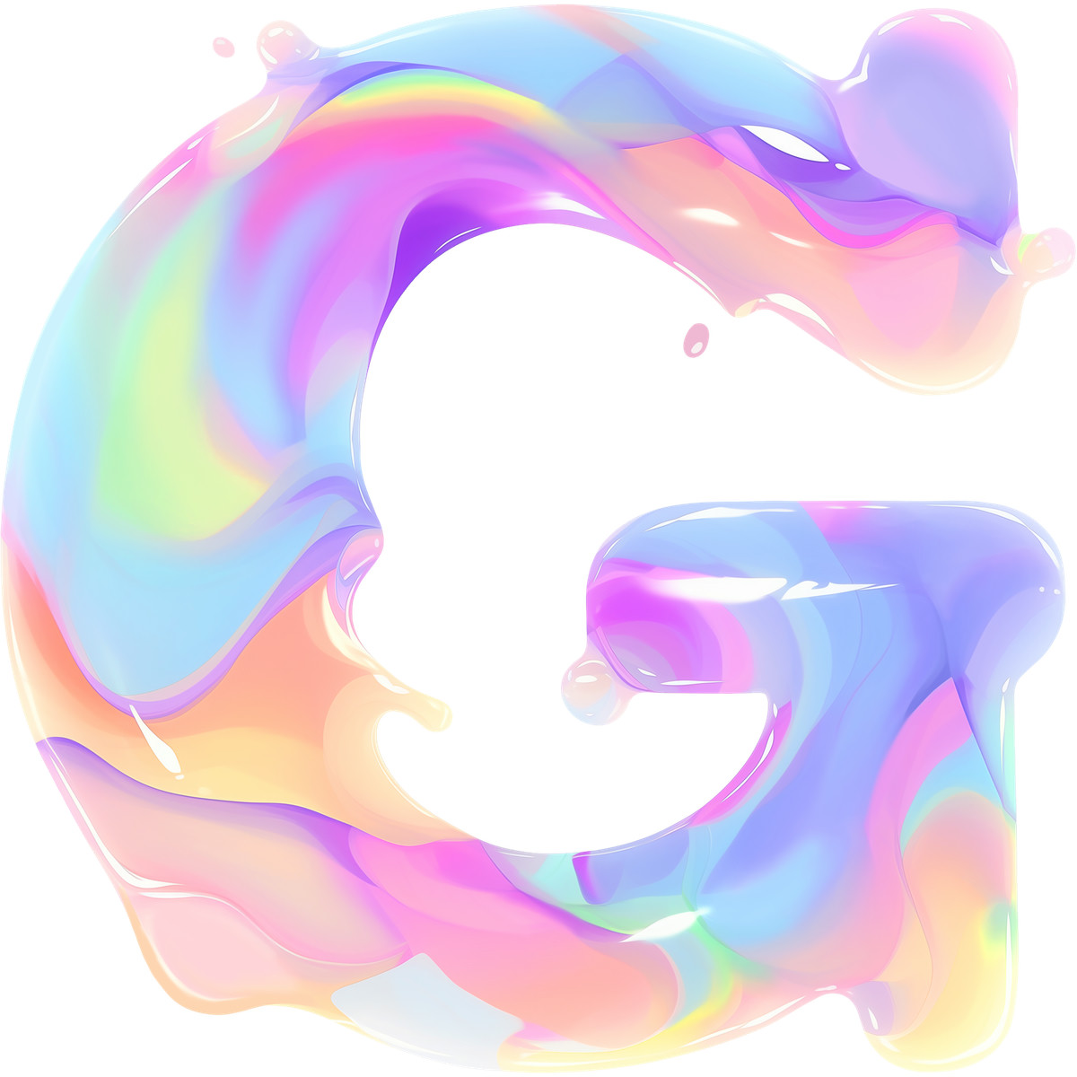 Ilustração de Letra g em no estilo Fluid para baixar em PNG, SVG
